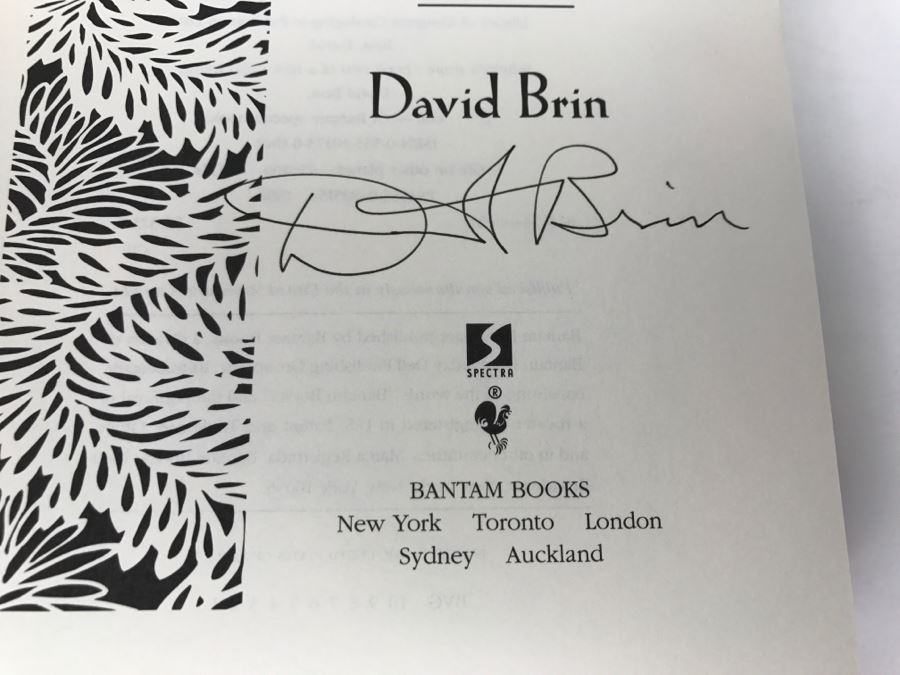 Signed First Edition Book 'Infinity's Shore' By David Brin [Photo 8]