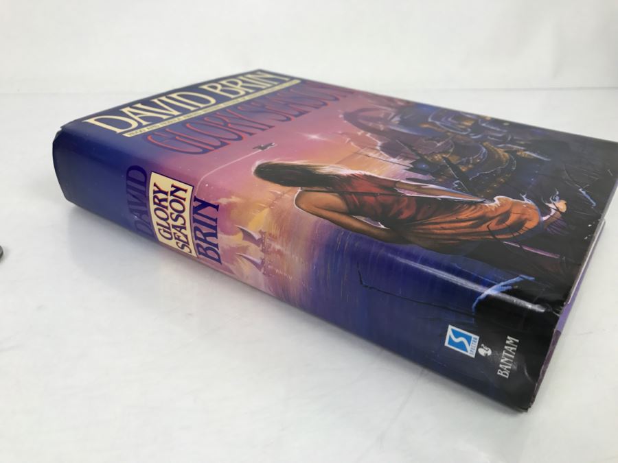 Signed First Edition Hardcover Book 'Glory Season' By David Brin [Photo 3]