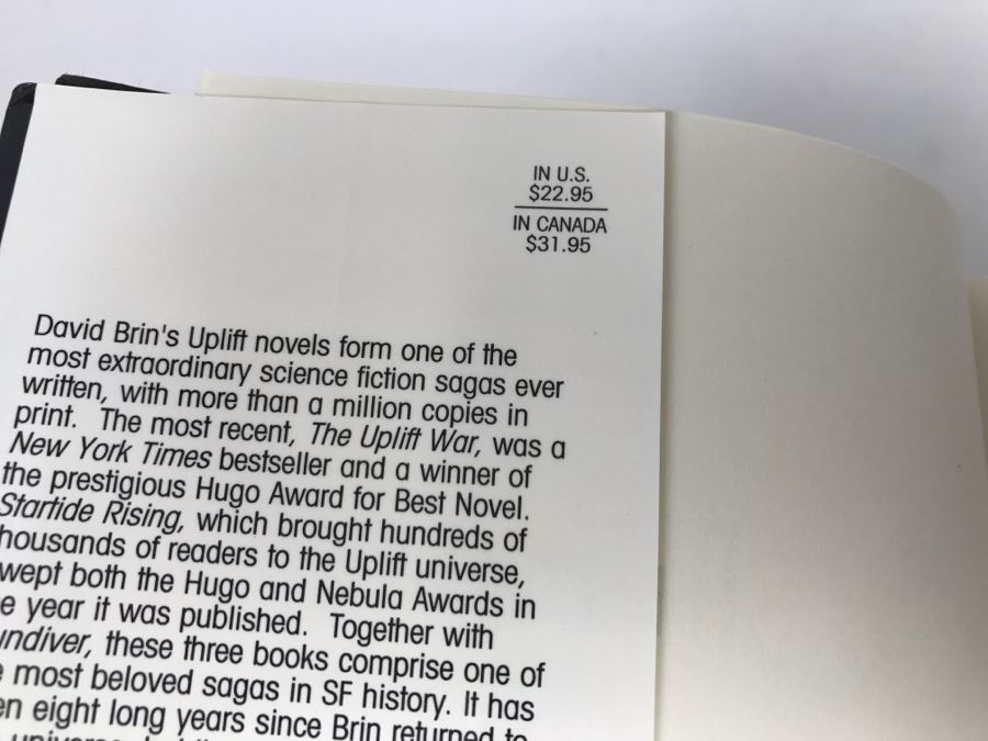 Signed First Edition Book 'Brightness Reef' By David Brin [Photo 5]