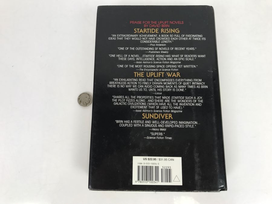 Signed First Edition Book 'Brightness Reef' By David Brin [Photo 3]