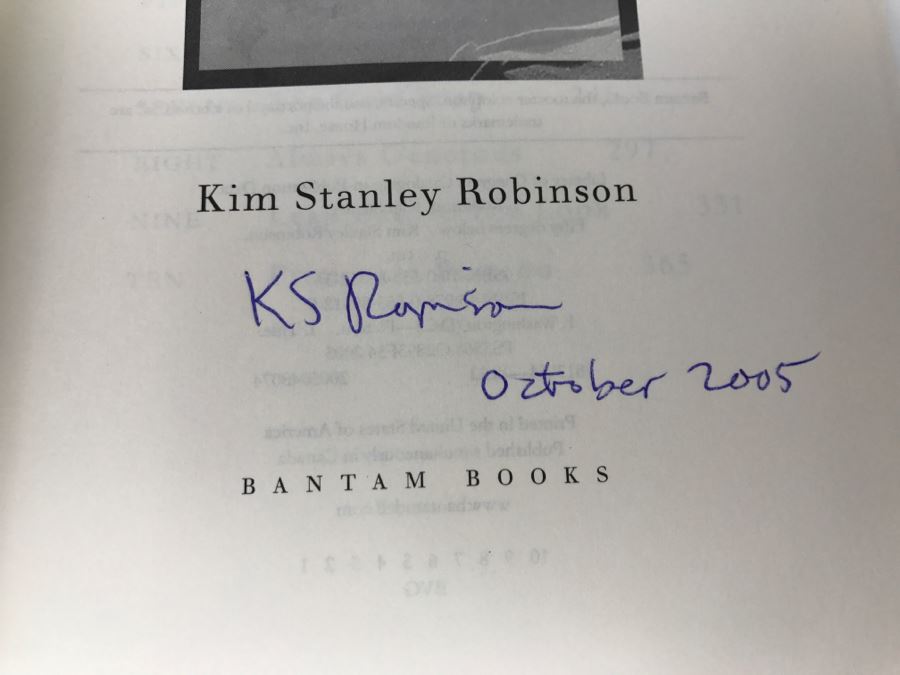 Signed First Edition Hardcover Book 'Fifty Degrees Below' By Kim Stanley Robinson [Photo 8]