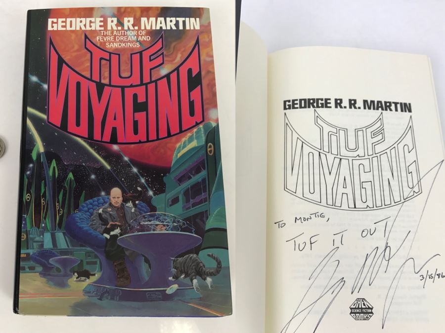 Signed First Printing Hardcover Book 'Tuf Voyaging' By George R. R. Martin [Photo 1]