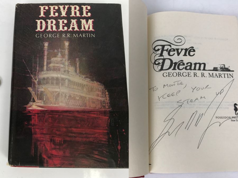 Signed Hardcover Book 'Fevre Dream' By George R. R. Martin [Photo 1]