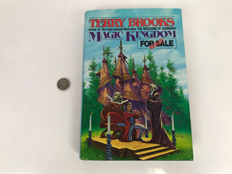 Signed First Edition Hardcover Book 'Magic Kingdom For Sale - Sold!' By Terry Brooks [Photo 2]