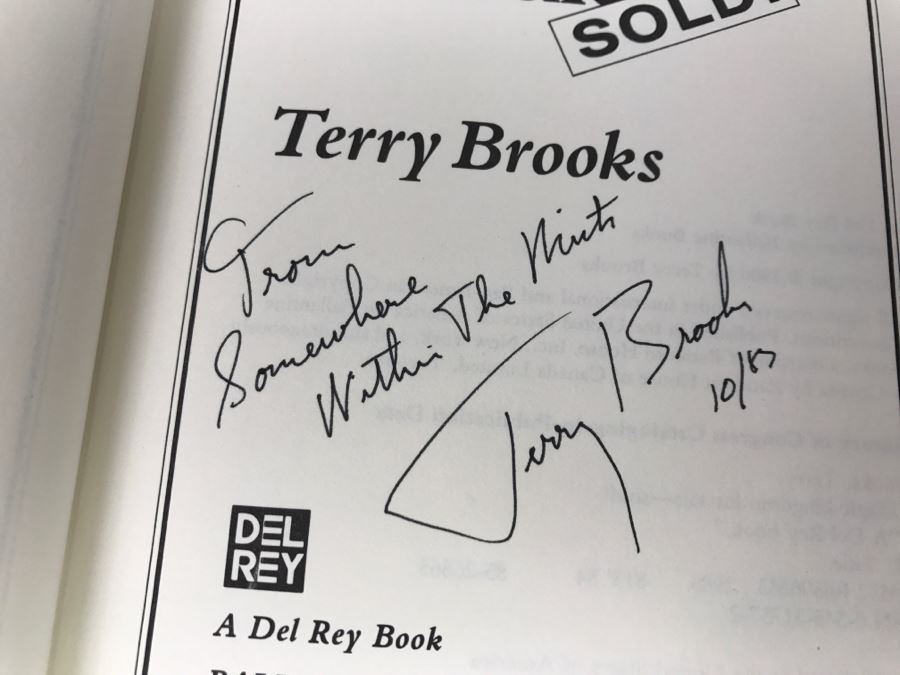 Signed First Edition Hardcover Book 'Magic Kingdom For Sale - Sold!' By Terry Brooks [Photo 8]