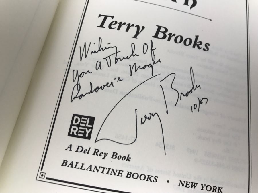 Signed First Edition Hardcover Book 'The Black Unicorn' By Terry Brooks [Photo 8]
