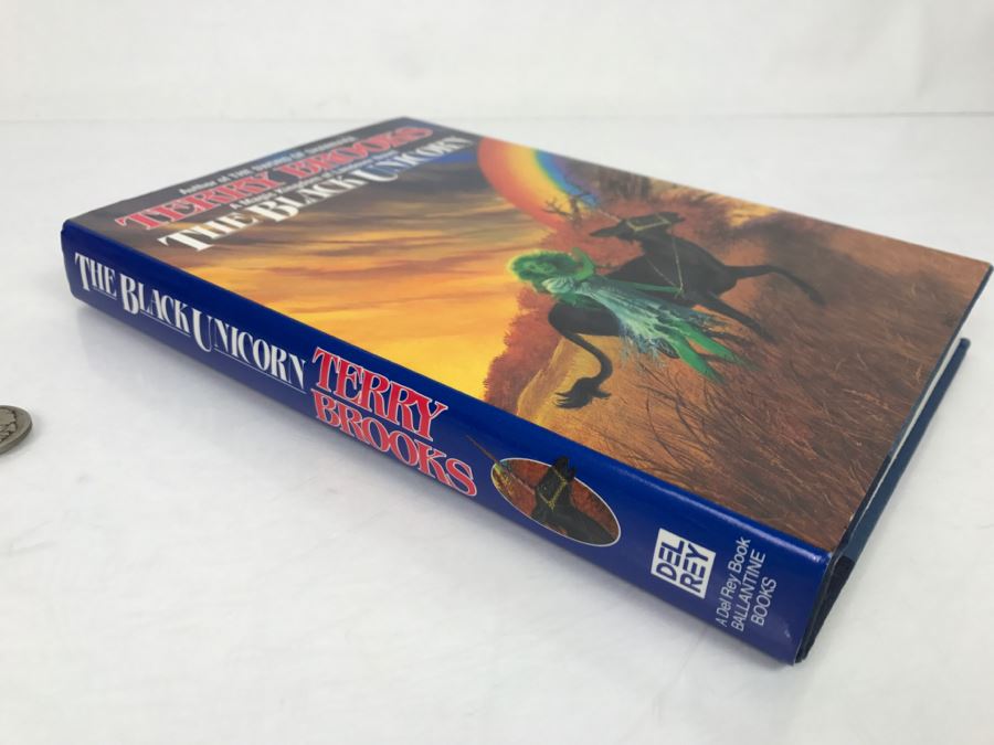 Signed First Edition Hardcover Book 'The Black Unicorn' By Terry Brooks [Photo 3]