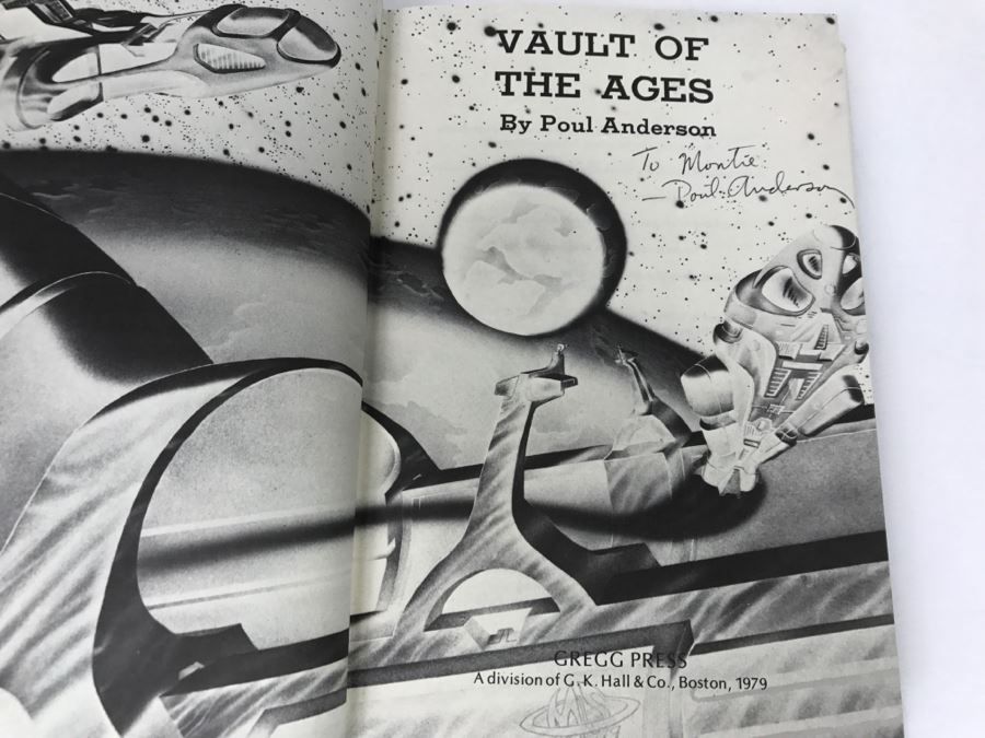 Signed 1979 First Printing Hardcover Book 'Vault Of The Ages' By Poul Anderson [Photo 8]