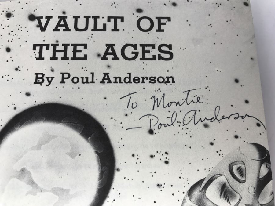 Signed 1979 First Printing Hardcover Book 'Vault Of The Ages' By Poul Anderson [Photo 9]
