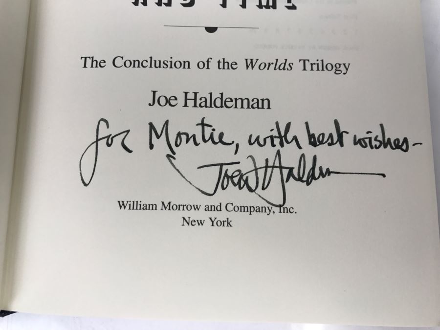 Signed First Edition Hardcover Book 'World's Enough And Time The Conclusion Of The Worlds Trilogy' By Joe Haldeman [Photo 8]