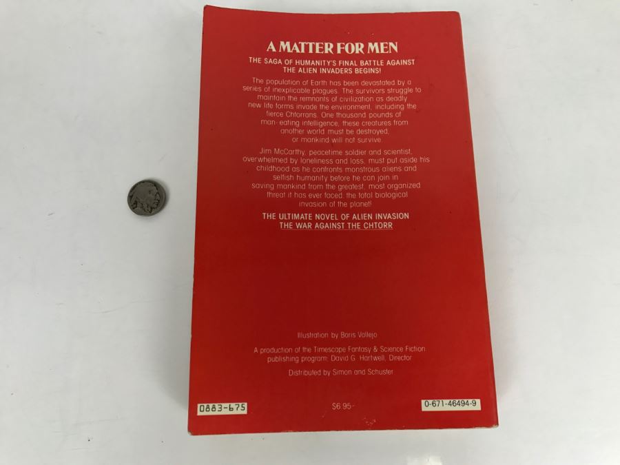 Signed Book 'A Matter For Men' By David Gerrold [Photo 5]