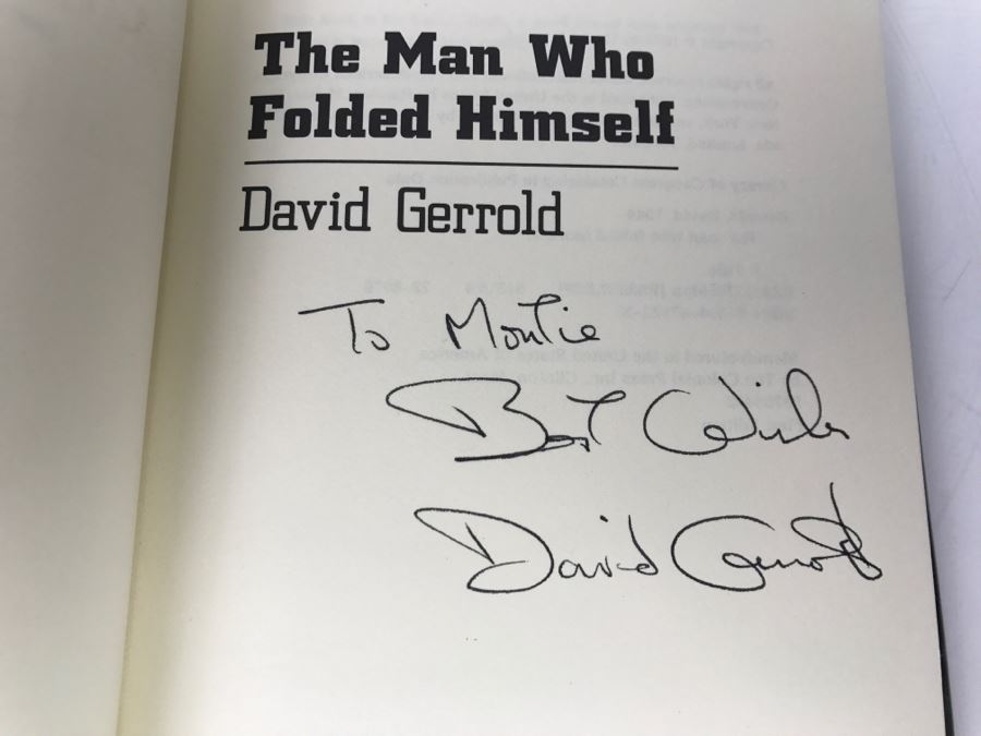 Signed First Edition Hardcover Book 'The Man Who Folded Himself: The Last Word In Time Machine Novels' By David Gerrold [Photo 6]