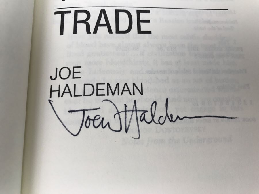 Signed First Edition Hardcover Book 'Tool Of The Trade' By Joe Haldeman [Photo 7]