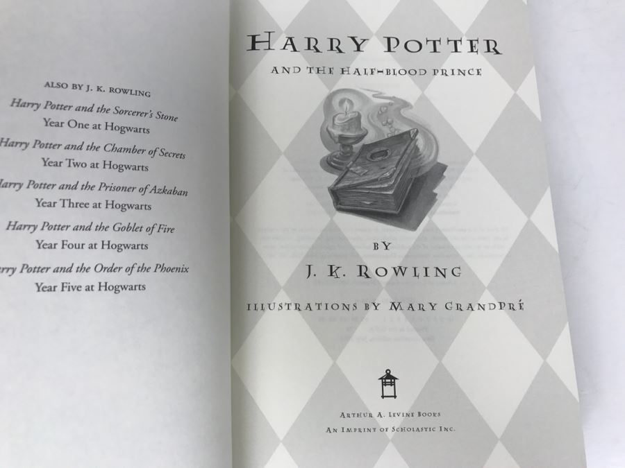 First American Edition Hardcover Book 'Harry Potter And The Half-Blood Prince' By J. K. Rowling [Photo 5]