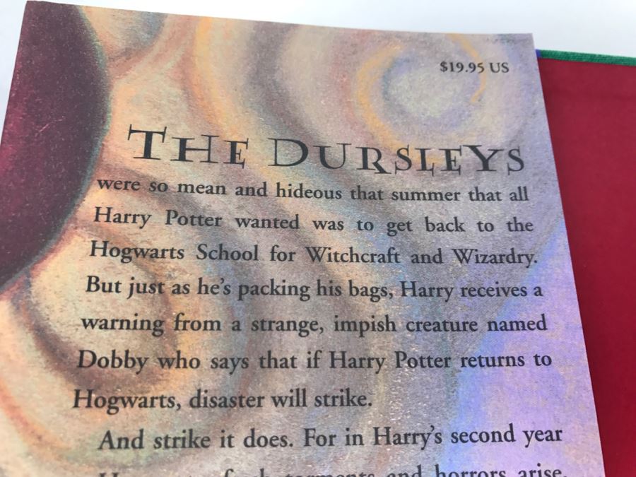 First American Edition Hardcover Books Box Set Harry Potter The First Four Thrilling Adventures At Hogwarts: Harry Potter And The Sorcerer's Stone, And The Chamber Of Secrets, And The Prisoner Of Azkaban, And The Goblet Of Fire [Photo 18]