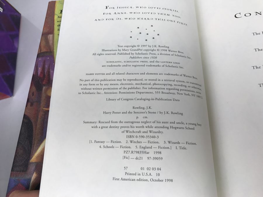 First American Edition Hardcover Books Box Set Harry Potter The First Four Thrilling Adventures At Hogwarts: Harry Potter And The Sorcerer's Stone, And The Chamber Of Secrets, And The Prisoner Of Azkaban, And The Goblet Of Fire [Photo 13]