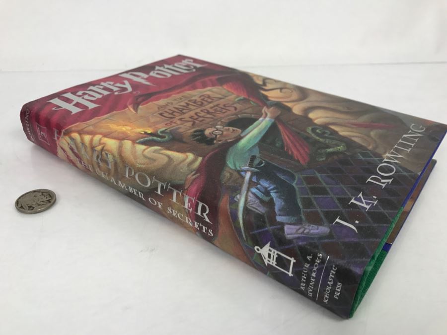 First American Edition Hardcover Books Box Set Harry Potter The First Four Thrilling Adventures At Hogwarts: Harry Potter And The Sorcerer's Stone, And The Chamber Of Secrets, And The Prisoner Of Azkaban, And The Goblet Of Fire [Photo 16]