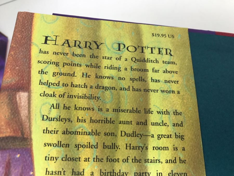 First American Edition Hardcover Books Box Set Harry Potter The First Four Thrilling Adventures At Hogwarts: Harry Potter And The Sorcerer's Stone, And The Chamber Of Secrets, And The Prisoner Of Azkaban, And The Goblet Of Fire [Photo 11]
