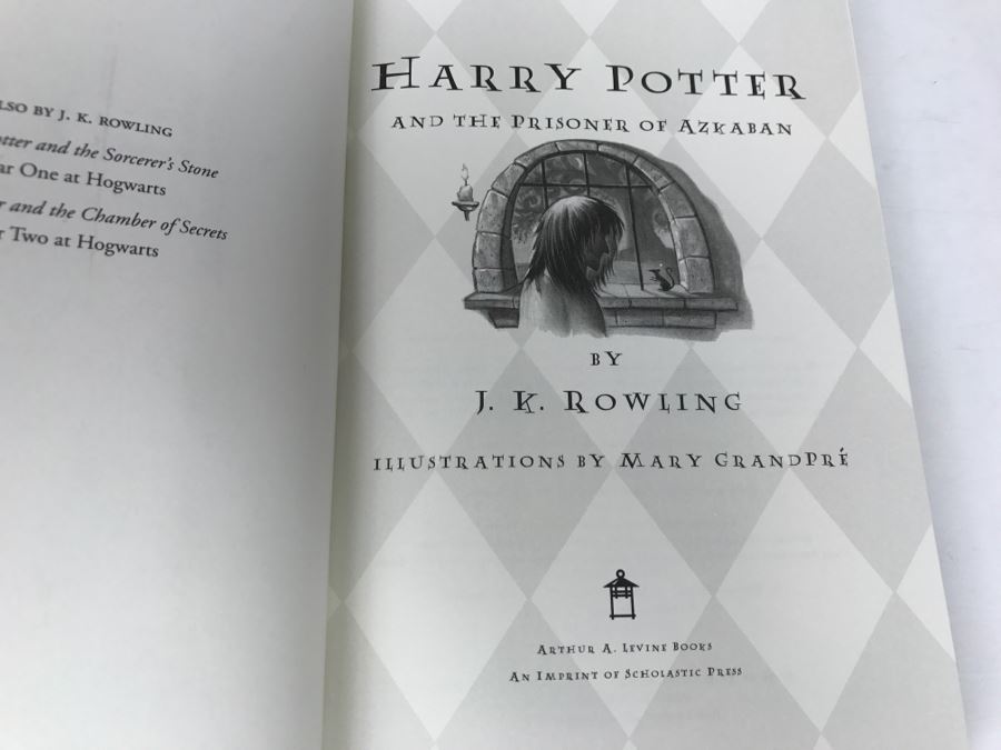 First American Edition Hardcover Books Box Set Harry Potter The First Four Thrilling Adventures At Hogwarts: Harry Potter And The Sorcerer's Stone, And The Chamber Of Secrets, And The Prisoner Of Azkaban, And The Goblet Of Fire [Photo 26]