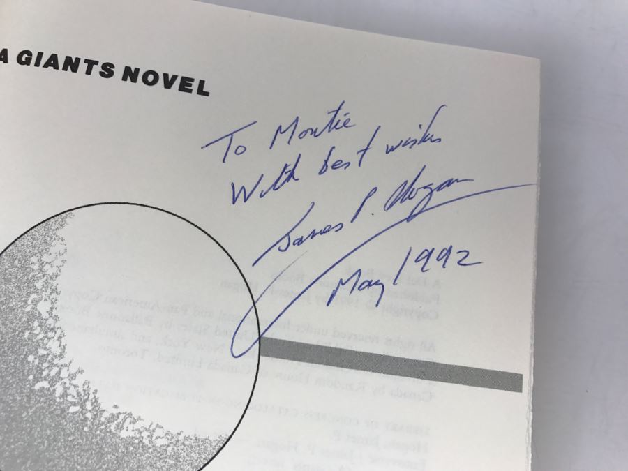 Signed First Edition Hardcover Book 'Entoverse A Giants Novel' By James P. Hogan [Photo 7]