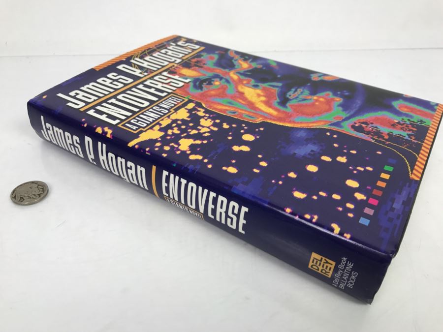 Signed First Edition Hardcover Book 'Entoverse A Giants Novel' By James P. Hogan [Photo 3]
