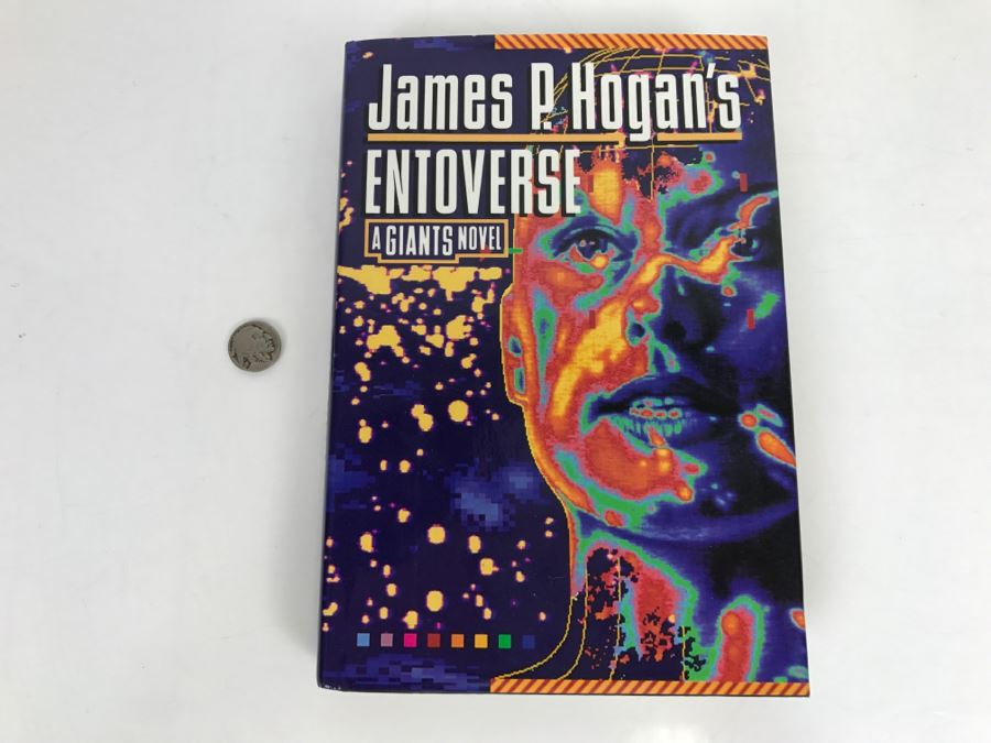 Signed First Edition Hardcover Book 'Entoverse A Giants Novel' By James P. Hogan [Photo 2]