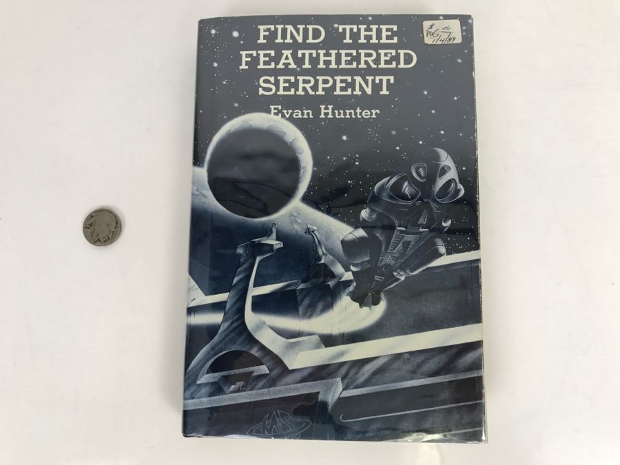 First Printing 1979 Hardcover Book 'Find The Feathered Serpent' By Evan Hunter [Photo 1]