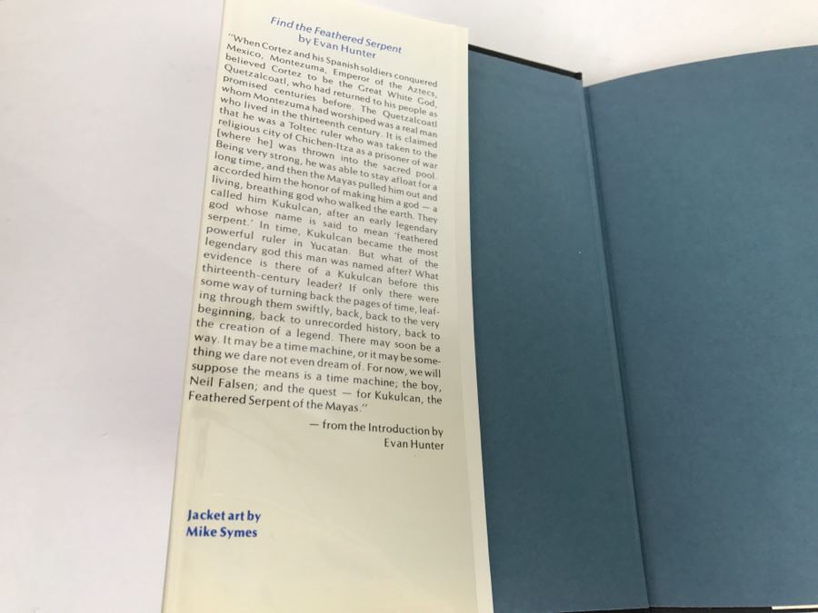 First Printing 1979 Hardcover Book 'Find The Feathered Serpent' By Evan Hunter [Photo 4]