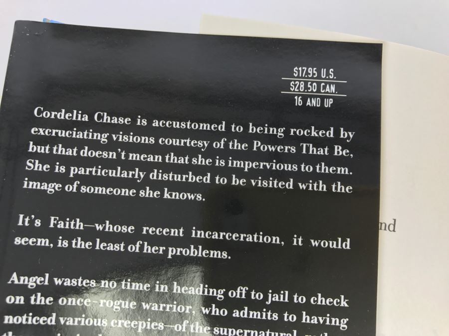 Signed Hardcover Book 'Angel Endangered Species' By Nancy Holder (Signed) And Jeff Mariotte (Signed) [Photo 6]