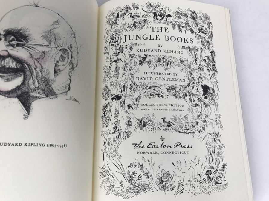 Easton Press Hardcover Book 'The Jungle Books' By Rudyard Kipling Illustrated By David Gentleman Collector's Edition [Photo 6]