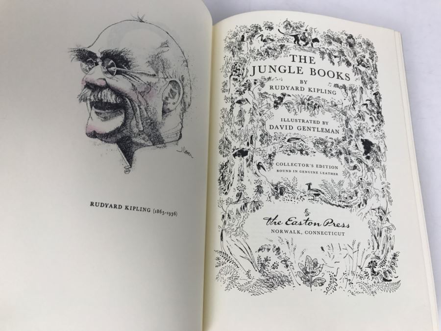 Easton Press Hardcover Book 'The Jungle Books' By Rudyard Kipling Illustrated By David Gentleman Collector's Edition [Photo 5]