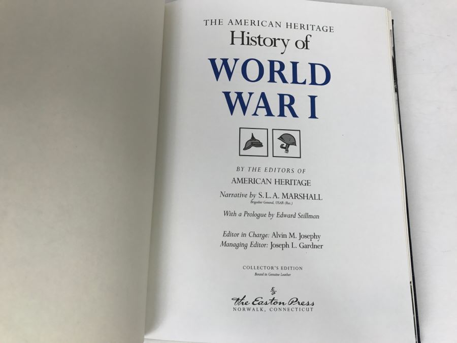 Easton Press Hardcover Book 'The American Heritage History Of World War I' Collector's Edition [Photo 5]