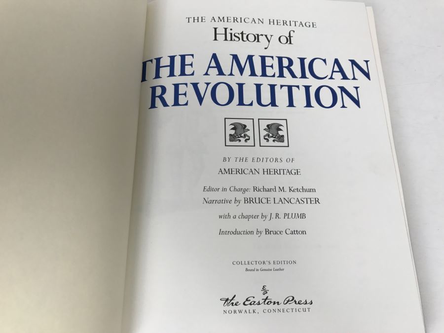 Easton Press Hardcover Book 'The American Heritage History Of The American Revolution' Collector's Edition [Photo 5]