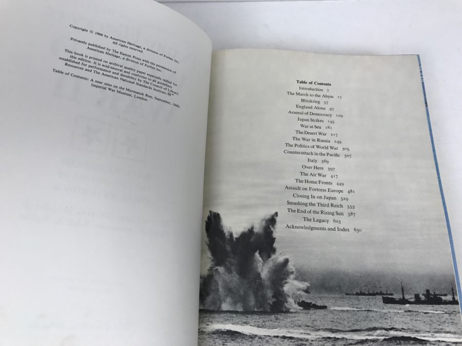 Easton Press Hardcover Book 'The American Heritage Picture History Of World War II' Collector's Edition [Photo 7]