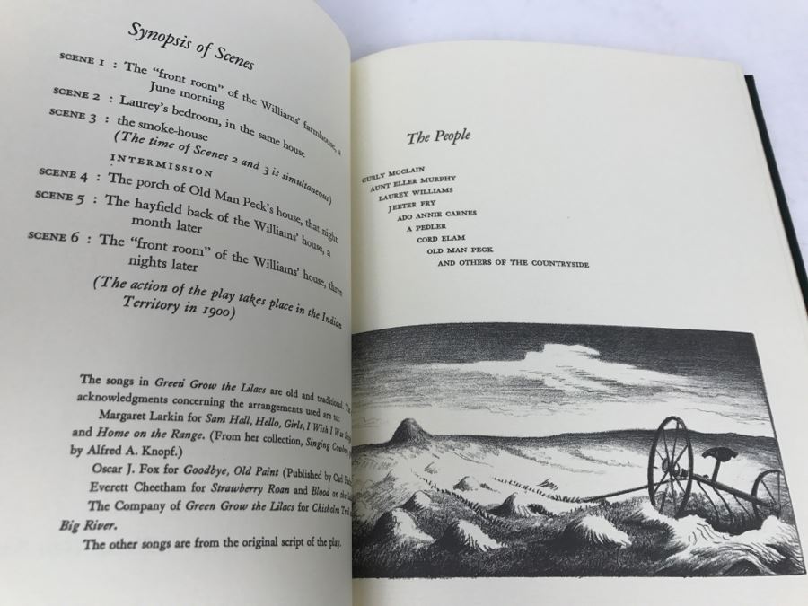 Easton Press Hardcover Book 'Green Grow The Lilacs' A Play By Lynn Riggs [Photo 9]