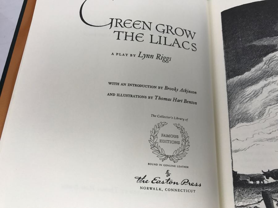 Easton Press Hardcover Book 'Green Grow The Lilacs' A Play By Lynn Riggs [Photo 7]