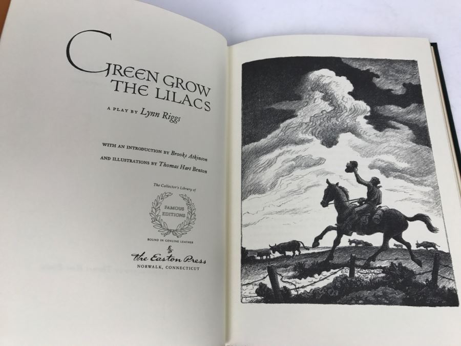 Easton Press Hardcover Book 'Green Grow The Lilacs' A Play By Lynn Riggs [Photo 6]