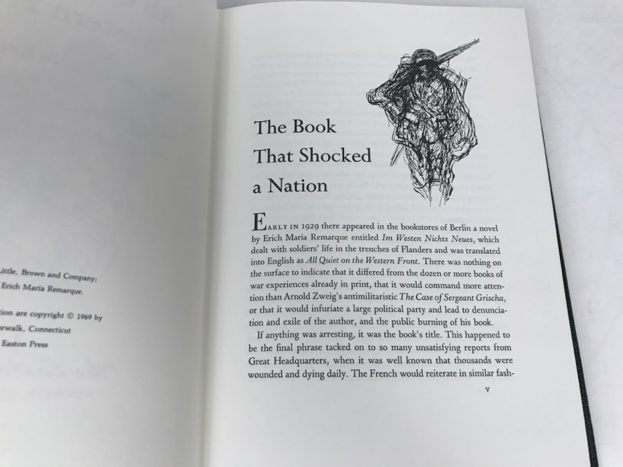 Easton Press Hardcover Book 'All Quiet On The Western Front' By Erich Maria Remarque [Photo 8]