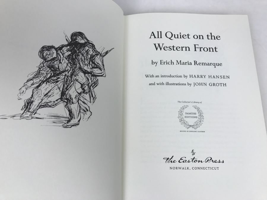 Easton Press Hardcover Book 'All Quiet On The Western Front' By Erich Maria Remarque [Photo 6]