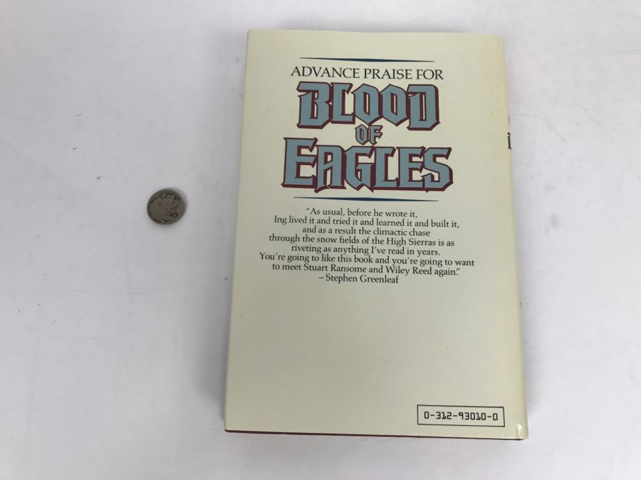 Signed First Edition Hardcover Book 'Blood Of Eagles' By Dean Ing [Photo 4]