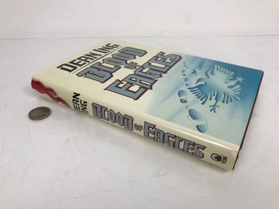 Signed First Edition Hardcover Book 'Blood Of Eagles' By Dean Ing [Photo 3]