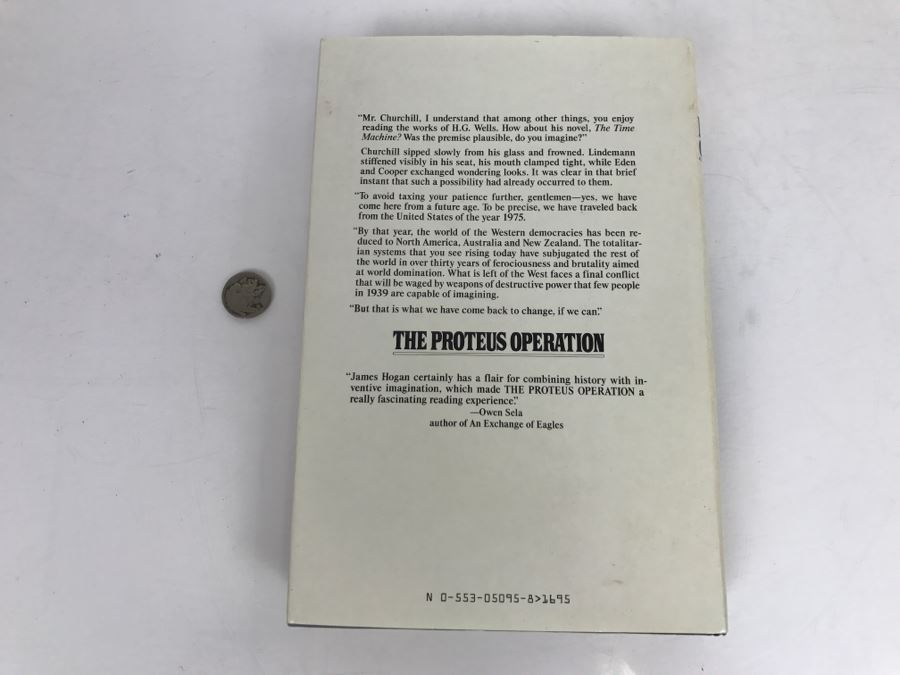 Signed Hardcover Book 'The Proteus Operation' By James P. Hogan [Photo 4]