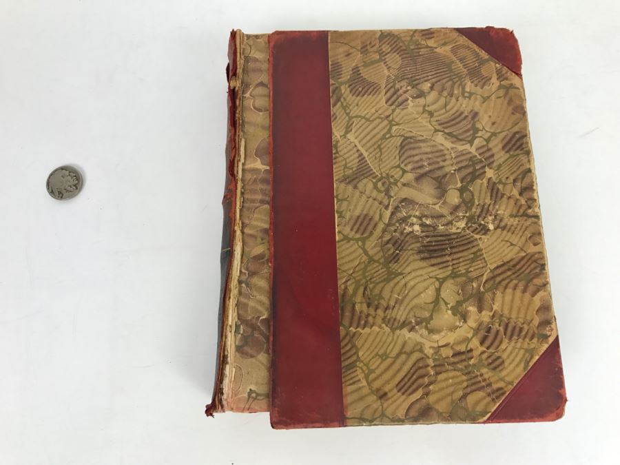 Pair Of Antique Books 'Les Miserables' A Novel By Victor Hugo Volumes I And II (See Photos For Condition Of Bindings) [Photo 4]