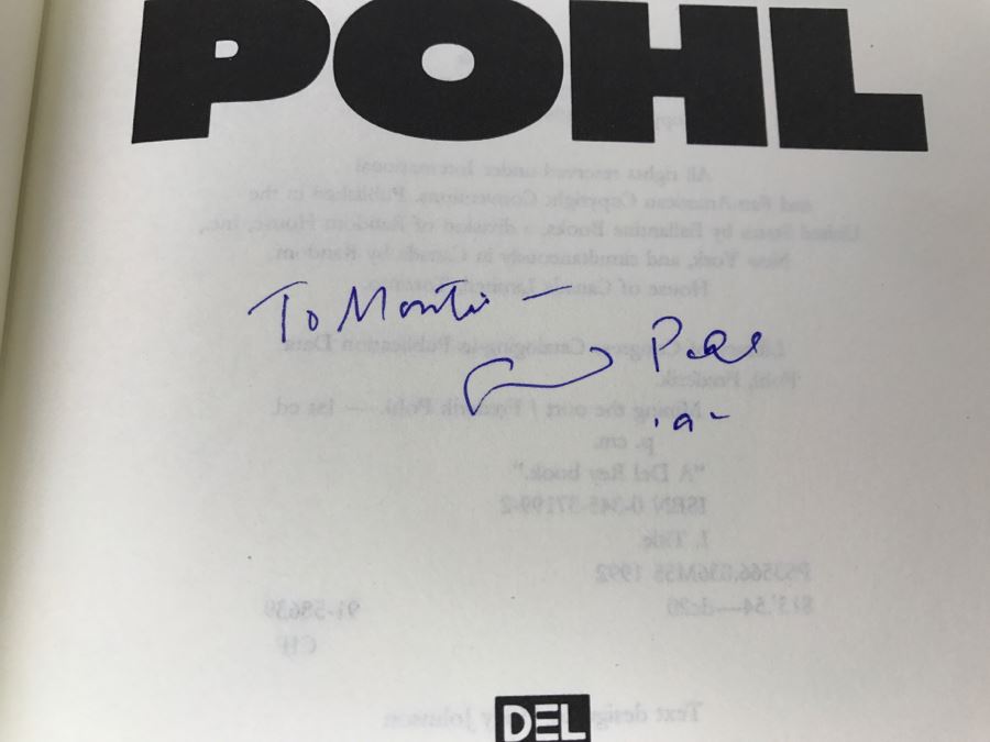 Signed First Edition Hardcover Book 'Mining The Oort' By Frederik Pohl [Photo 9]