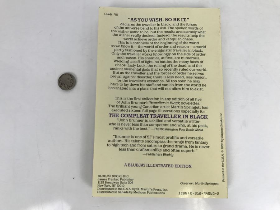 Signed Book 'The Compleat Traveller In Black' By John Brunner [Photo 4]