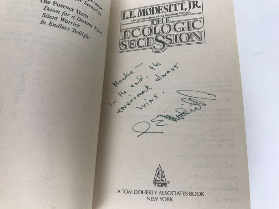 Signed Set Of (3) Paperback Books By L. E. Modesitt, Jr. [Photo 9]