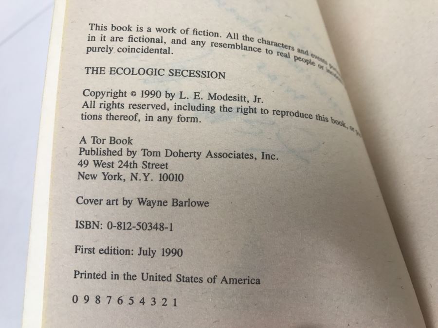 Signed Set Of (3) Paperback Books By L. E. Modesitt, Jr. [Photo 11]