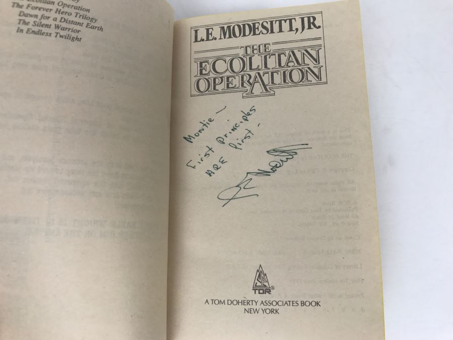 Signed Set Of (3) Paperback Books By L. E. Modesitt, Jr. [Photo 4]