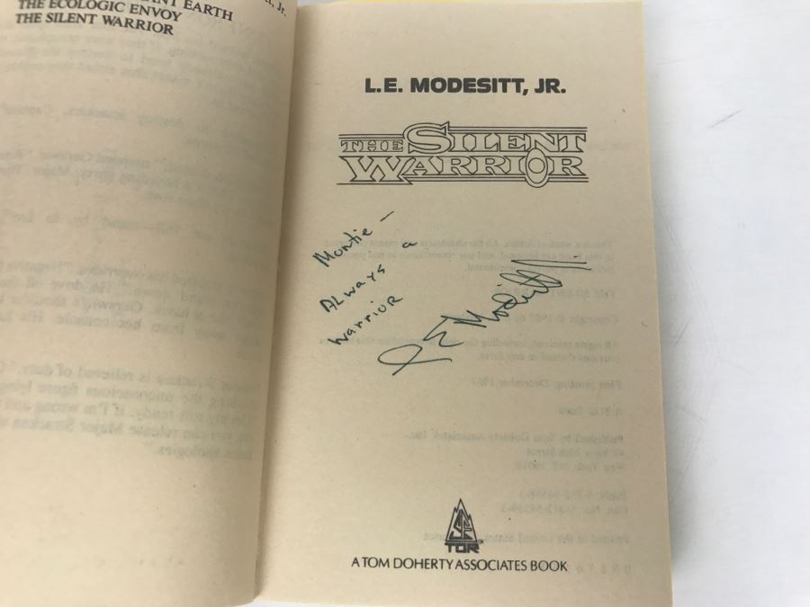 Signed Set Of (3) Paperback Books By L. E. Modesitt, Jr. [Photo 10]