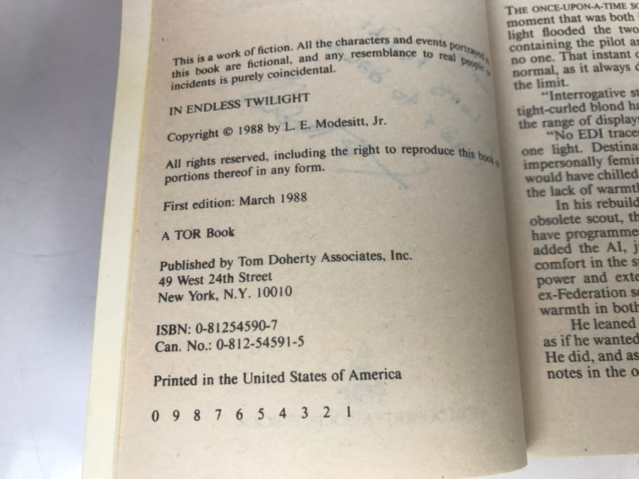 Signed Set Of (3) Paperback Books By L. E. Modesitt, Jr. [Photo 7]